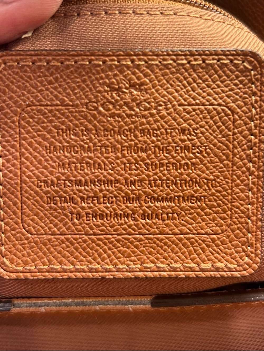 Coach Cognac Leather Satchel - Picture 3 of 3